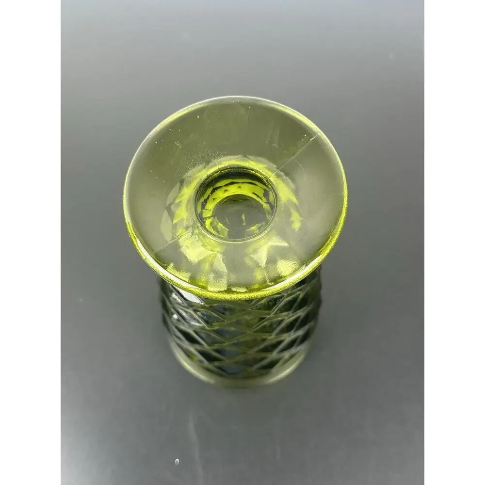 Whitehall Green Avocado Colony Iced Tea Tumbler Flared Rim Cube Design 6